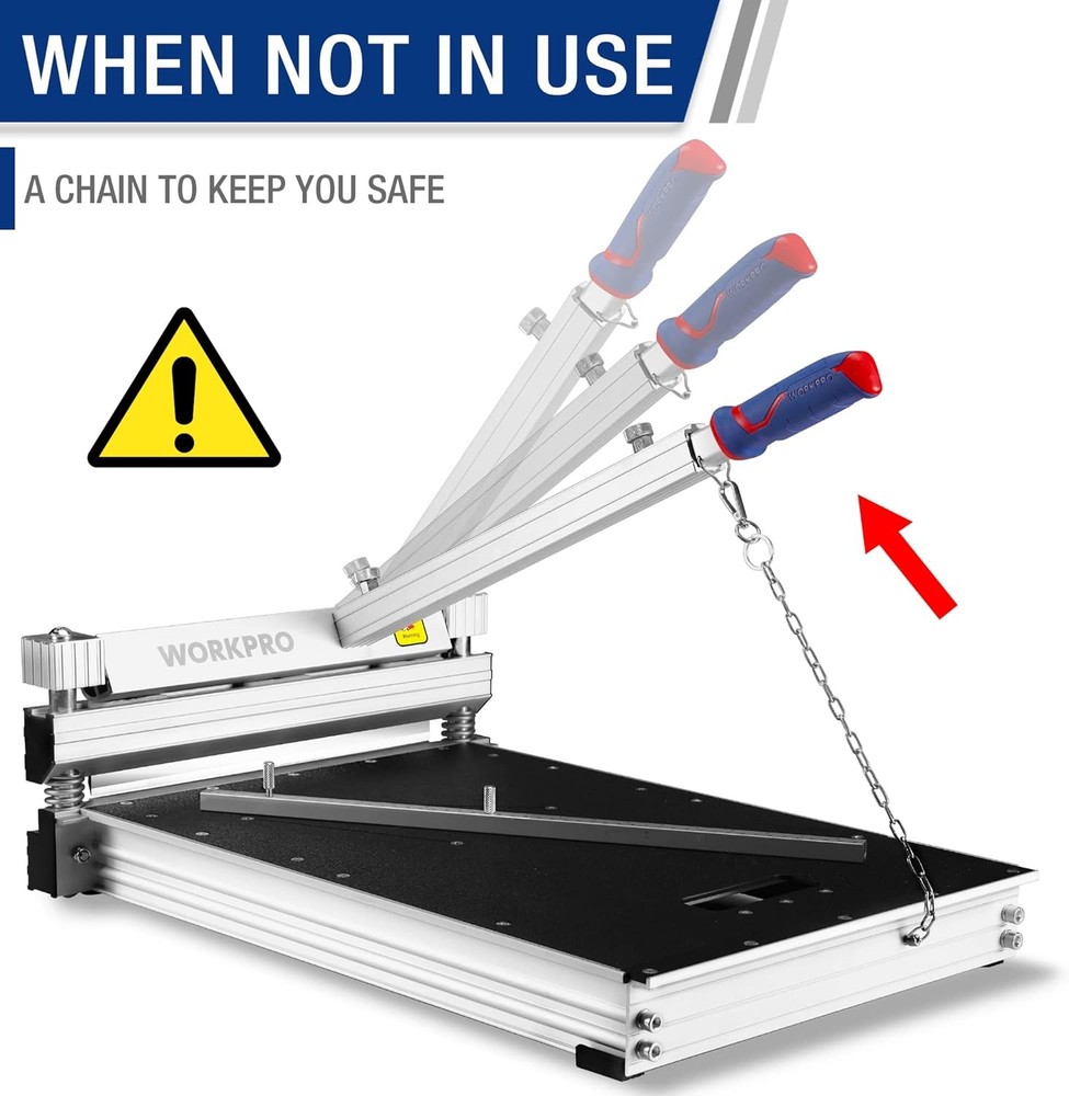 WORKPRO 13" Laminate Floor Cutter, Vinyl Floor Cutter for Laminate, Multi-layer