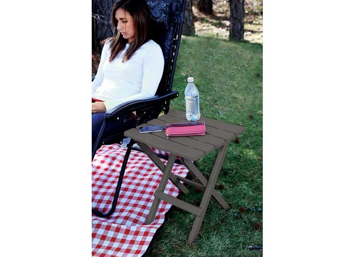 Camco 51885 Adirondack Folding Table - Charcoal