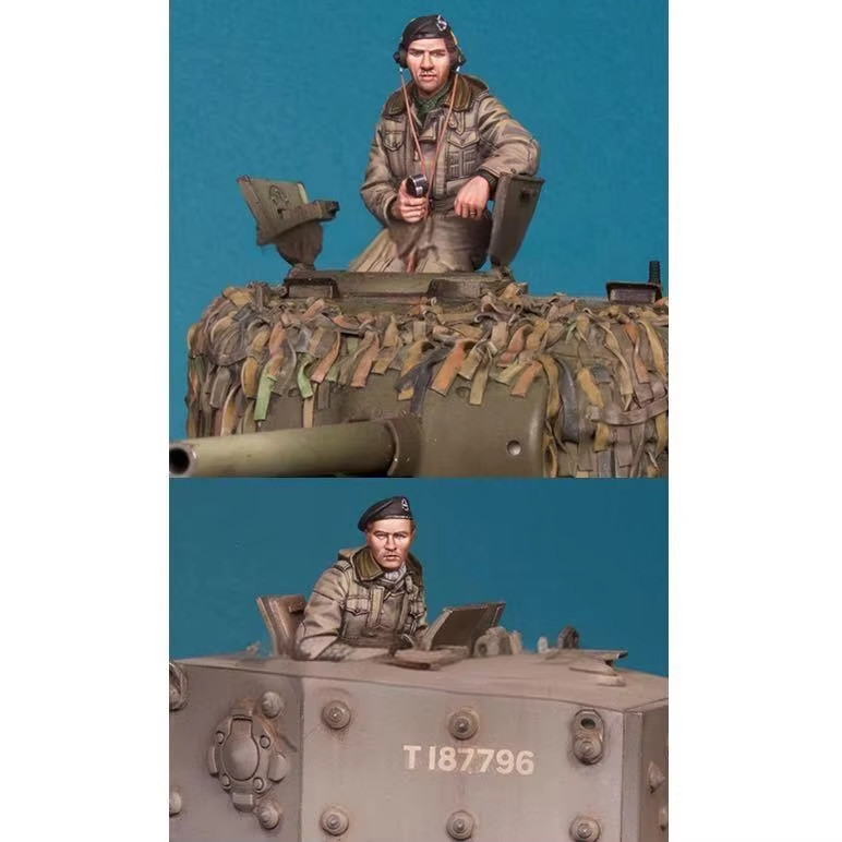 1/35 WWII British Tank Commander Unpainted Unassembled