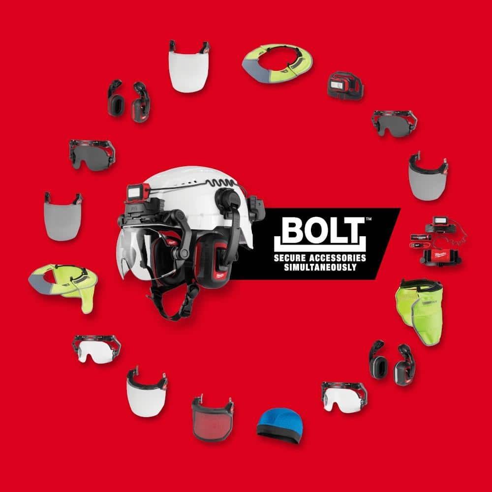 BOLT Clear Uncoated Lens Task Full Face Shield NEW