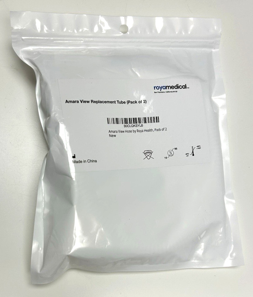 RoyaMedical Replacement Tube Compatible with Respironics Amara View. 2-Pack