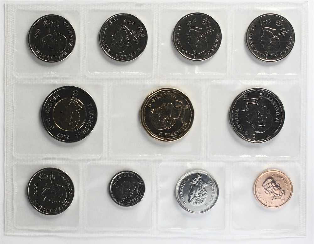 Canada 2007 - Special Edition - Mint Set - 2010 Olympics - Special Quarters