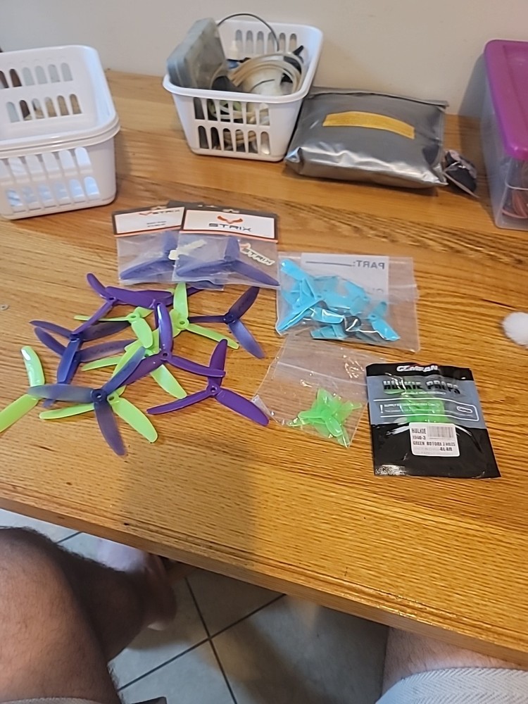 Quadcopter Props Three Different Sizes