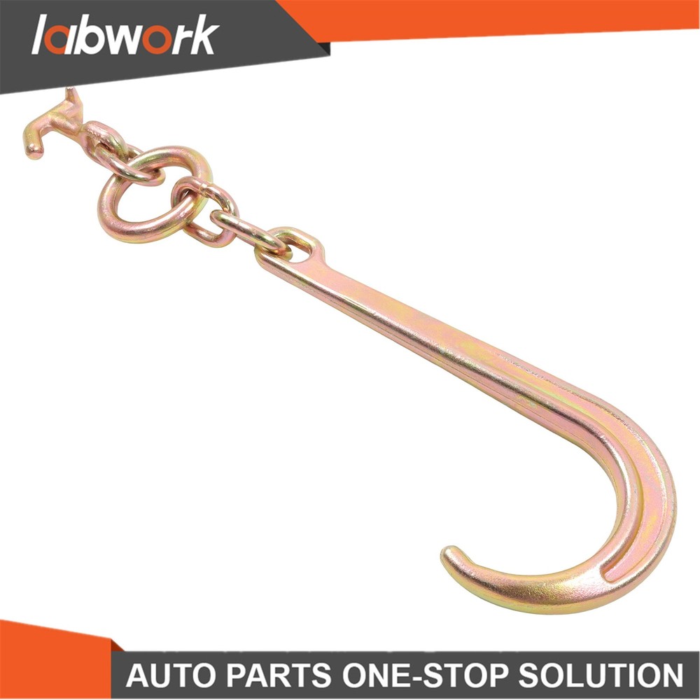 Labwork 2 Pack 15" J Hooks with TJ Hook G70 5400Lbs WLL Roll Back Clevis