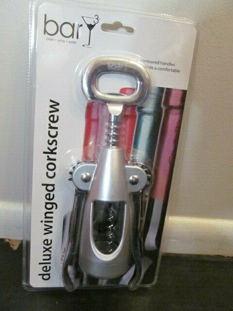 BarY3 Deluxe Metal Winged Corkscrew