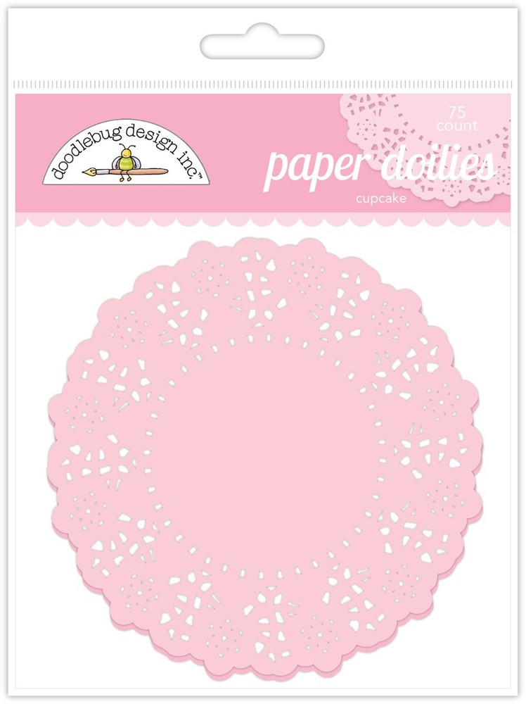 Doodlebug DD-4451 Doilies 4.5" 75/Pkg-Cupcake