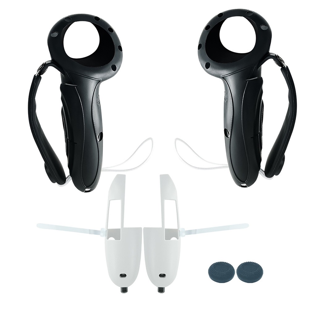 Extended Controller Grip Protective Cover Skin with Adjustable Strap for Quest 3
