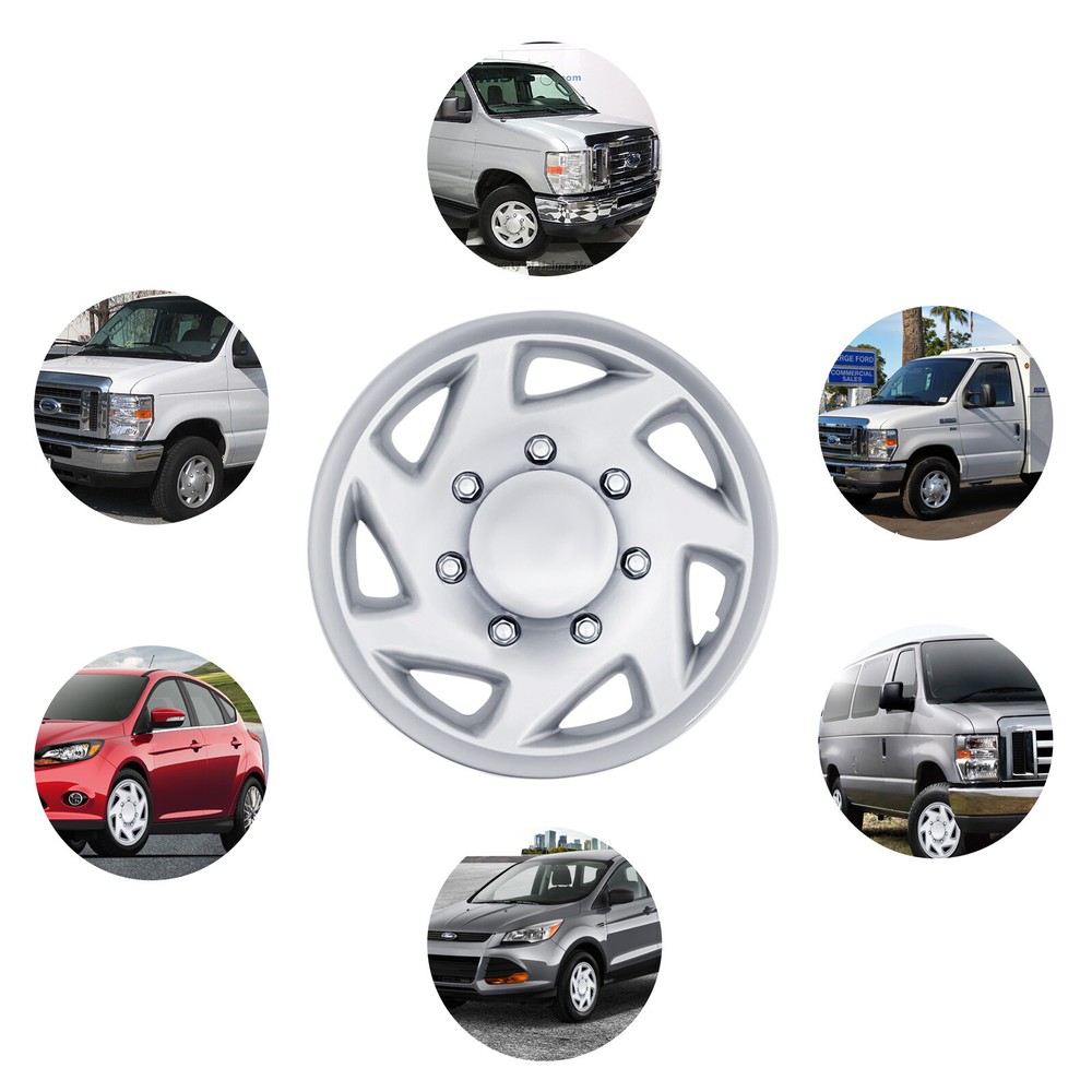 4PCS New For Ford E250 E350 E450 Econoline Van Full Wheel Covers Hub Caps