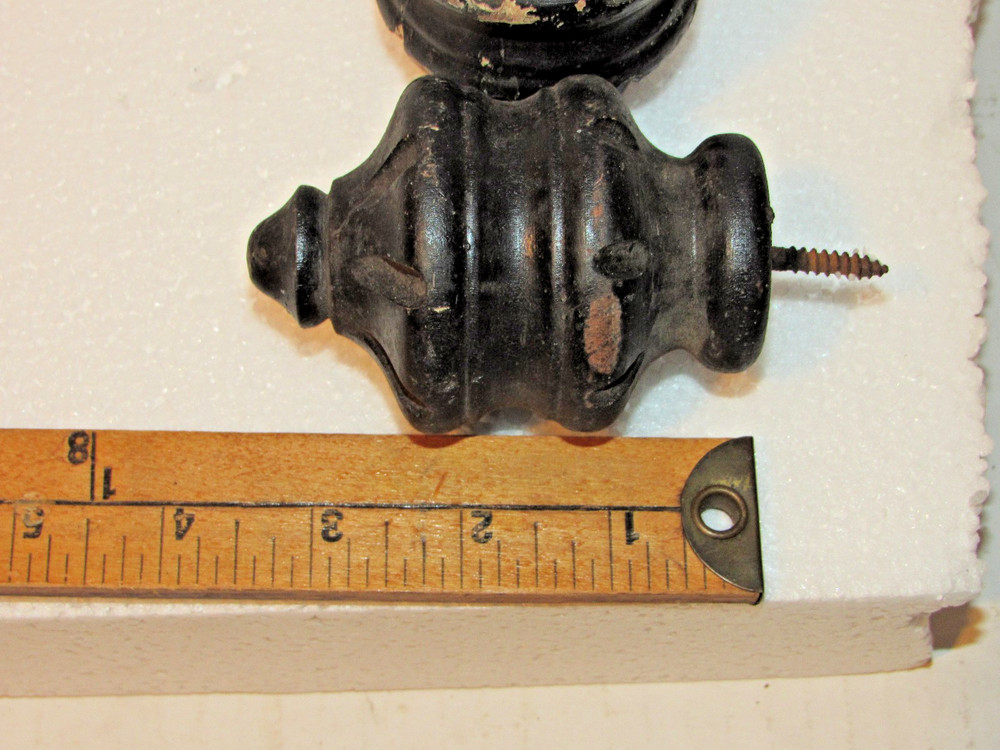 2 Salvaged Wood Finials, Knobs, Toppers, DIY,