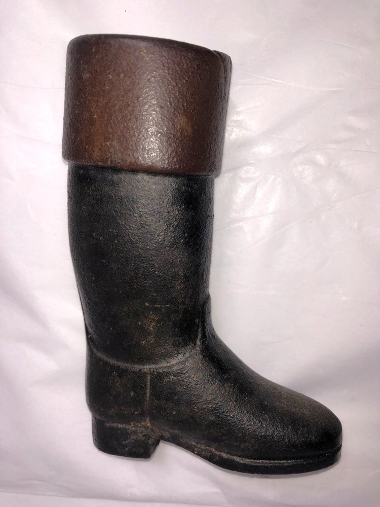 Vintage Miniature Cast Iron  Riding Boot