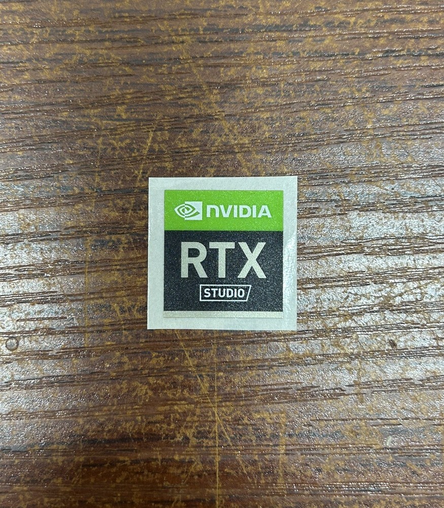 1x Nvidia RTX Studio Desktop / Laptop sticker label (NEW)