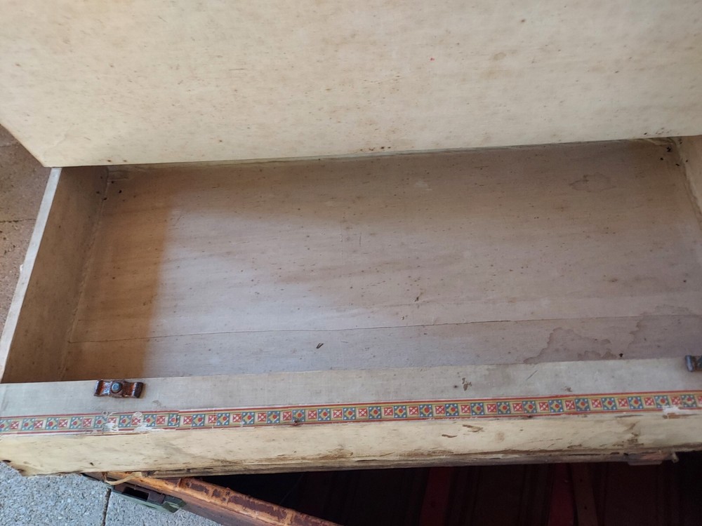 George Burroughs & Sons Antique Leather Trunk