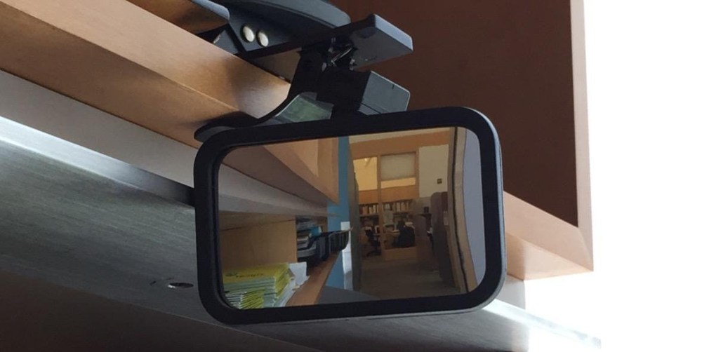 Clip-On Rear View Mirror for PC Monitors or Anywhere By Modtek