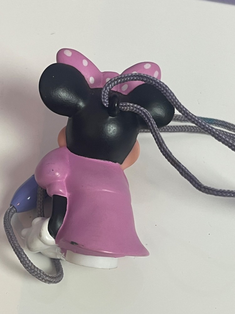 Vintage Minnie Mouse Bubble Bottle Lid on String Collectable Disney