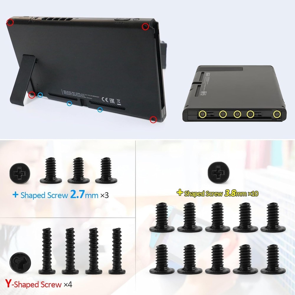 Left and Right Slide Rail for Nintendo Switch Console Slide Rail Bar Replacement