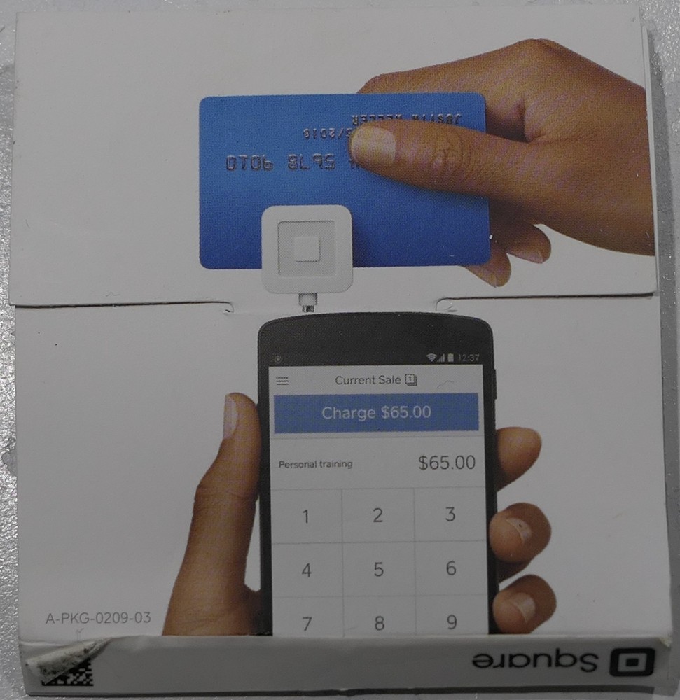 Square Credit Debit Card Reader 3.5mm Headphone Aux Jack White iPhone Android