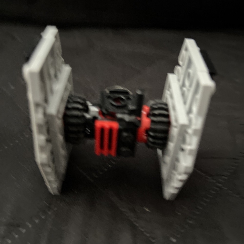 star wars tiny lego tie fighters and Madalorian ship