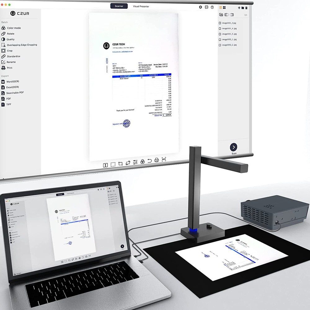 OPEN BOX CZUR Shine 800 High-Speed Document Camera Smart Scanner Mac OS/Windows