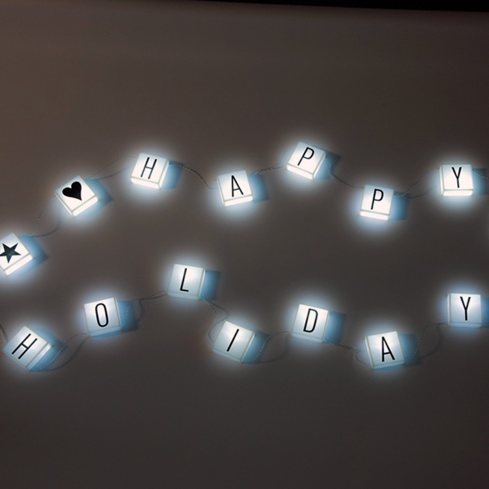 Hanging Cinema String Light Boxes - 90 Characters, 20 Boxes