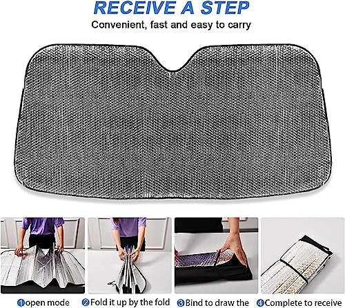 Car Sun Shade Windshield Reflective for Ultimate Dashboard Protection Foldable