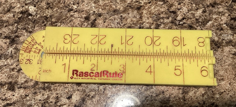 Vintage Degree Ruler Rascalrule Measure Angles, Slopes & Dimensions