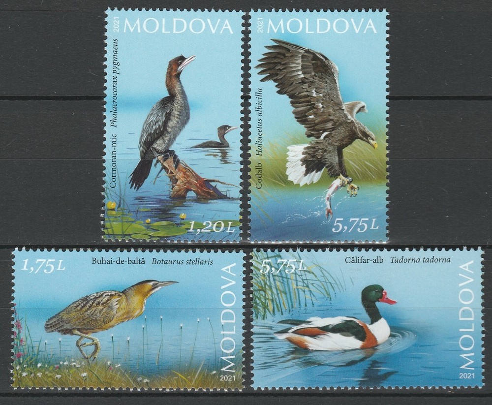 Moldova 2021 Birds 4 MNH stamps