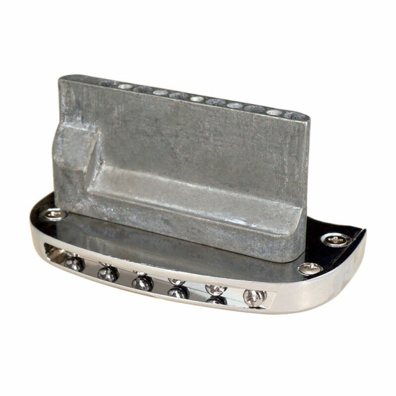 Set 6 String Roller Saddle Tremolo Bridge System for Electric Guitar Black