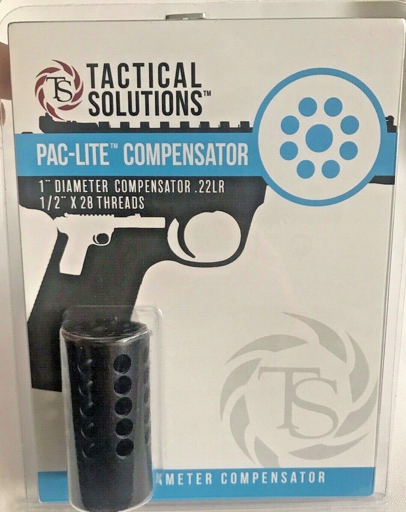 Tactical Solutions Pac-Lite 22LR Muzzle Brake 1" Compensator PLCMP-MB Black