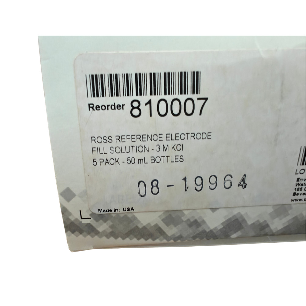 Thermo Electron Orion 810007 ROSS Reference Electrode Fill Solution 5-Pack | NEW