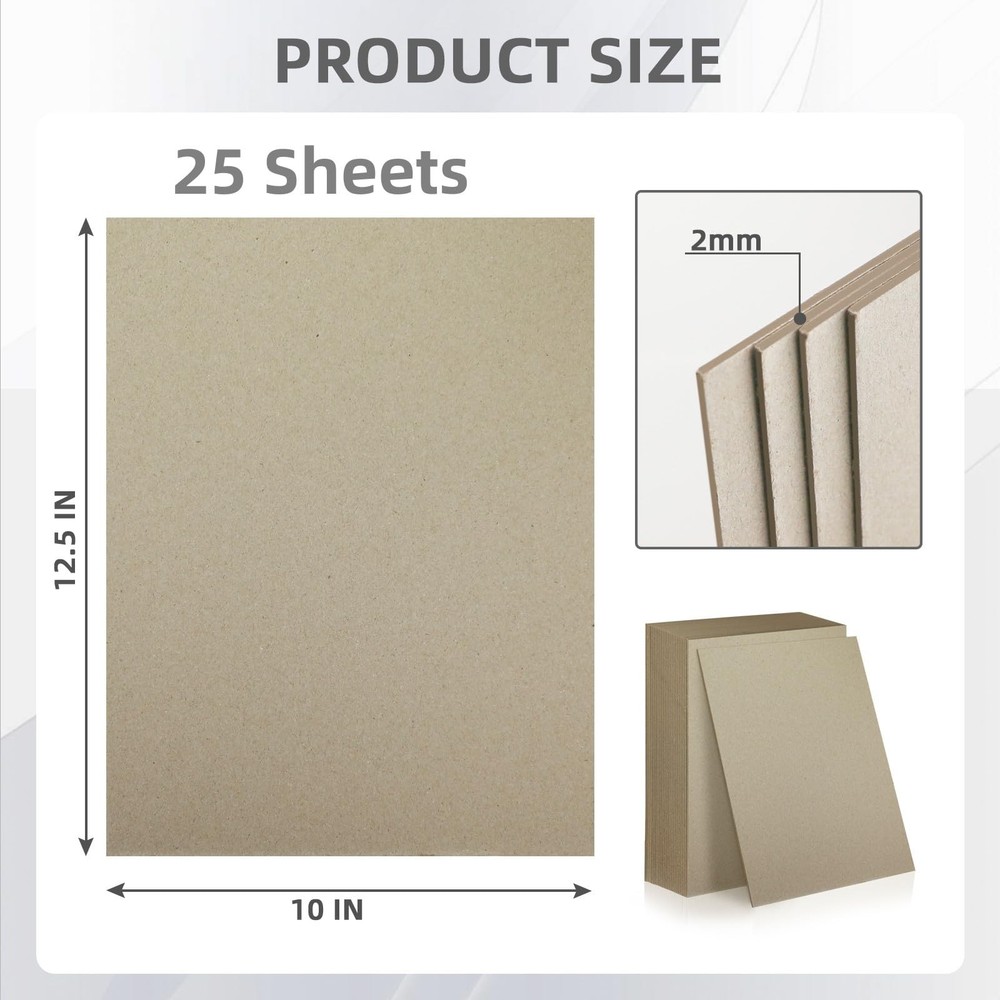Sheets X" Book Board Mm PT For Book Binding Thick Grey Board For Bookbin