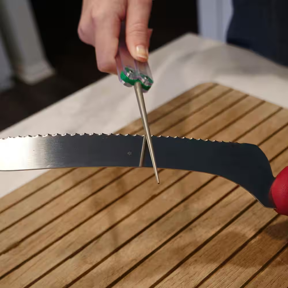 9.5 In. Diafold Serrated Knife Sharpener Extra-Fine Handheld Sharpener