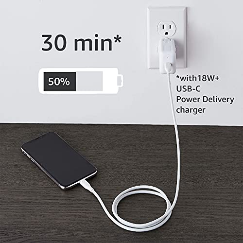 USB-2.0 Type C to Lightning Cable, MFi Certified 3 Feet White