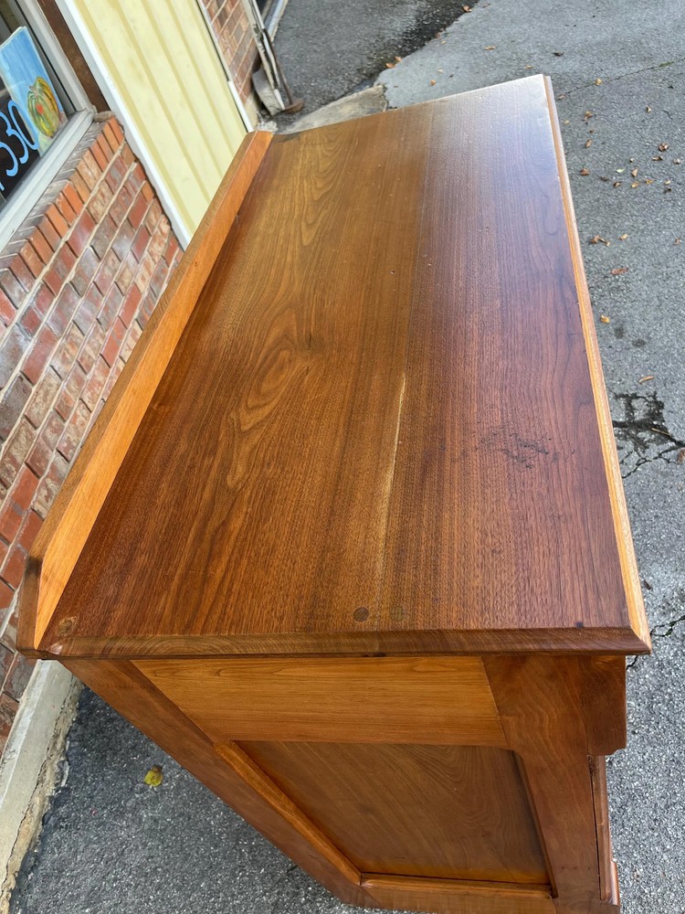 Victorian Era Walnut Cupboard Sideboard Antique 761190