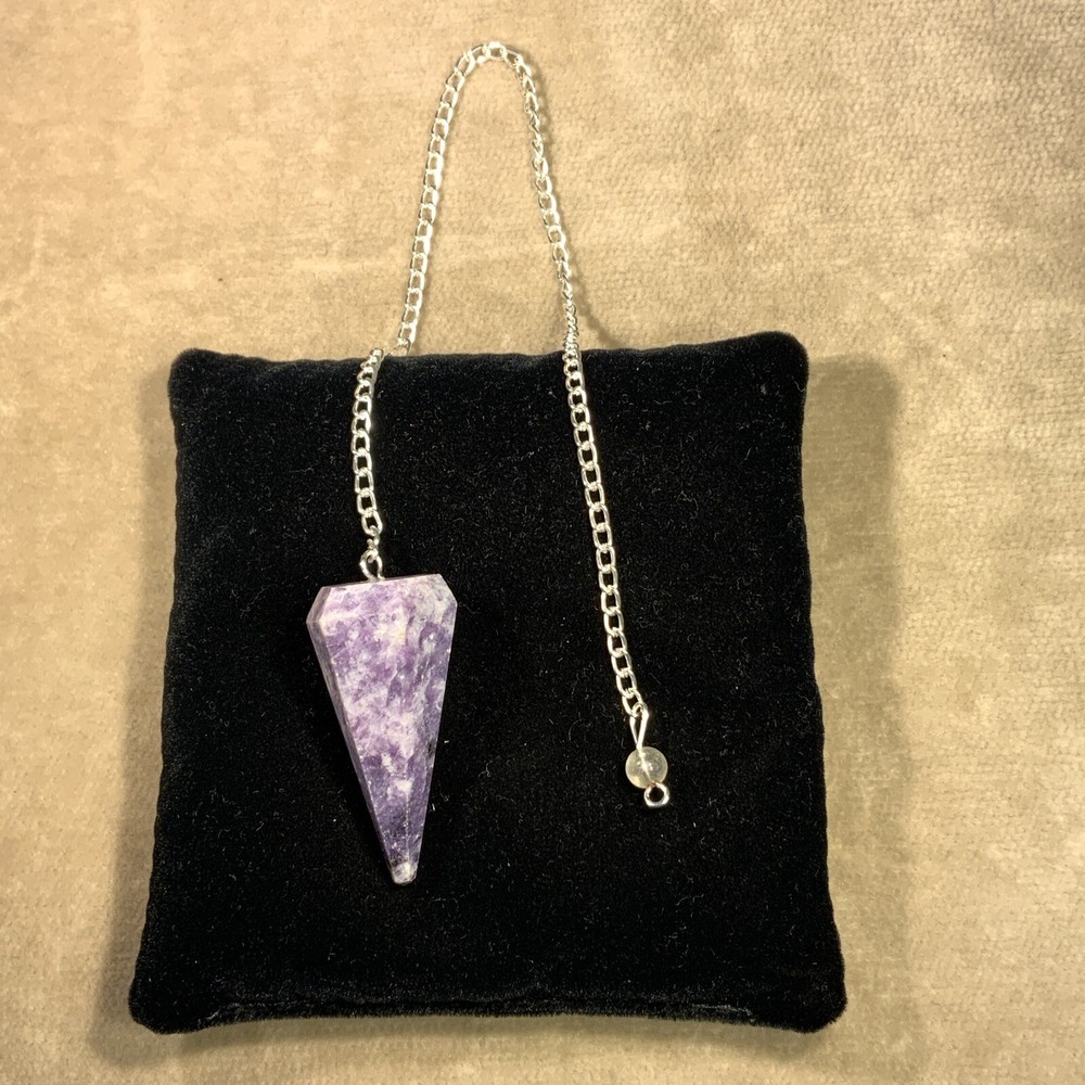 Lepidolite Gemstone Pendulum / Pendant #3