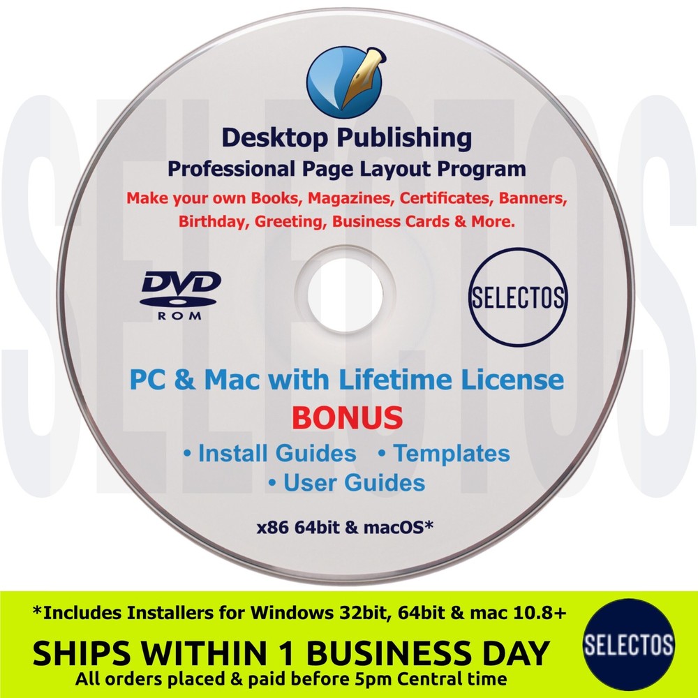 Desktop Publishing DVD Windows & mac Scribus make Cards Banners Brochures a more