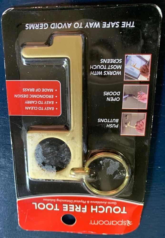 Sparoom No Touch Free Brass Tool Germ Avoidance Physical Distancing Doors COVID