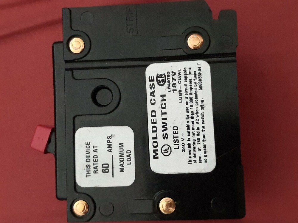NEW EATON 60 AMP REPLACEMENT DISCONNECT SWITCH.