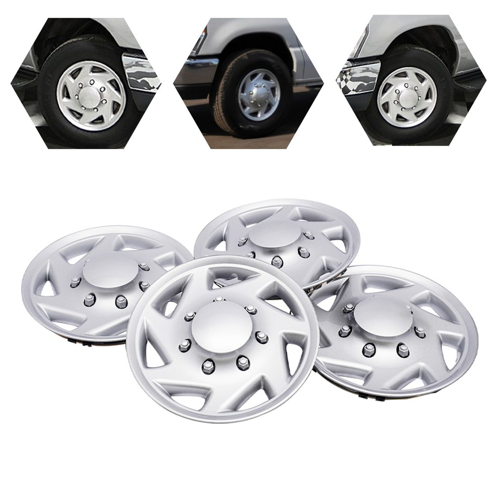 4PCS New For Ford E250 E350 E450 Econoline Van Full Wheel Covers Hub Caps