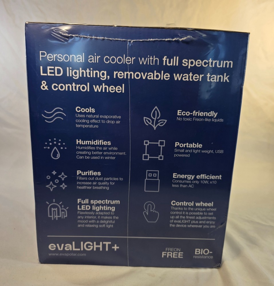 Evapolar EvaLIGHT Plus EV-1500 Personal Evaporative Air Cooler NIB