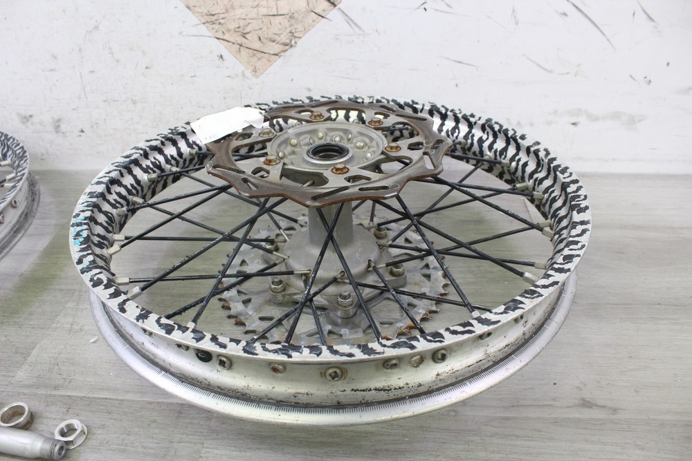 2009 YAMAHA YZ450F Front and Rear Wheels with Discs PAIR