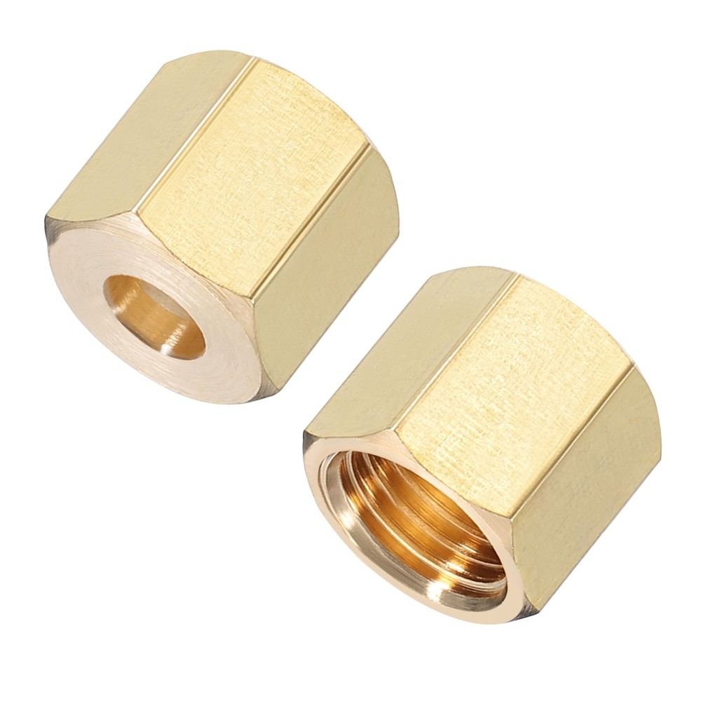 3/16" Brass Compression Nut,25Pcs Brass Compression Fitting Plumbing System