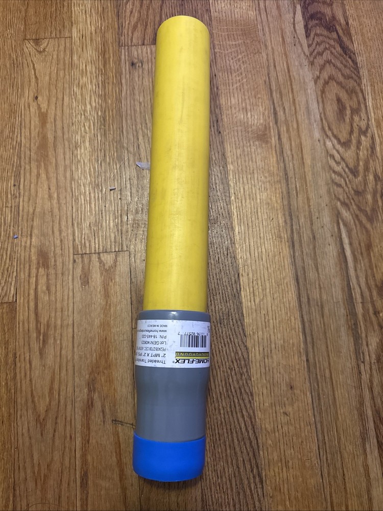 HOME-FLEX IPS Poly DR 11  2 in. MPT IPS  Underground Yellow Poly Gas Transition