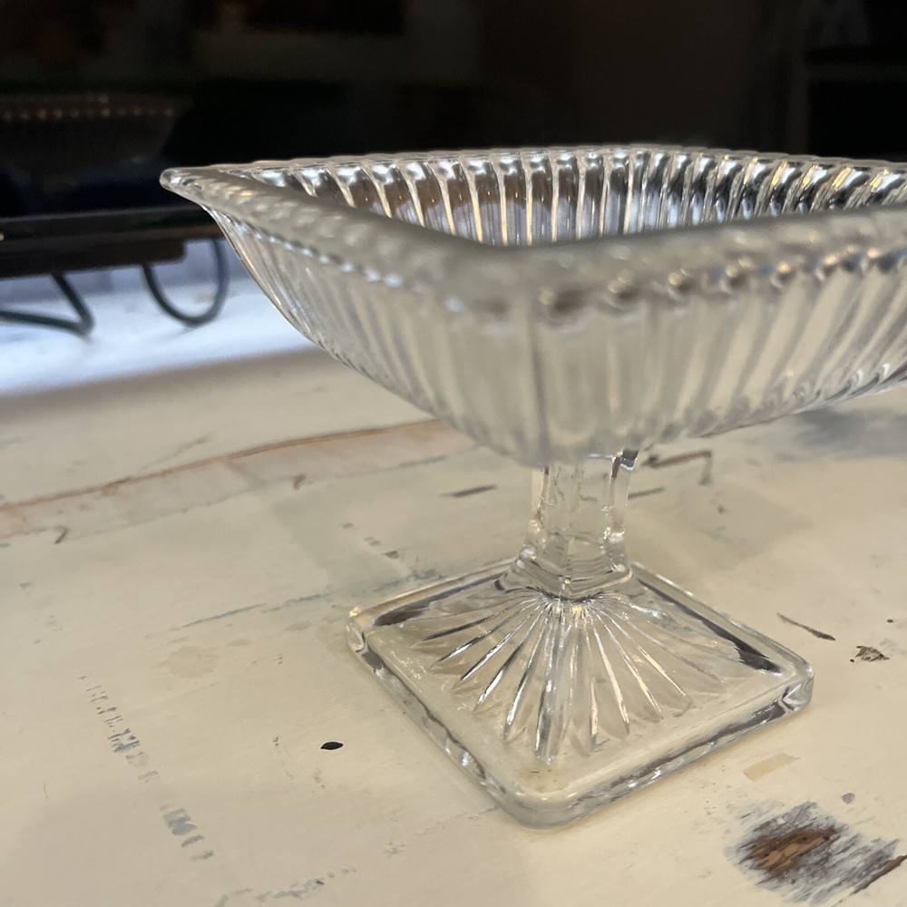Crystal Pedastool Dish Small 3.5 in
