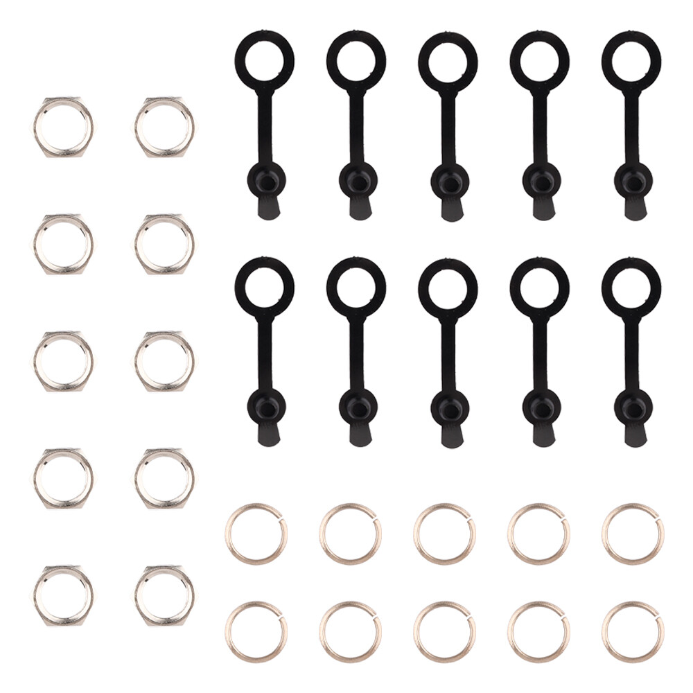 10x DC Power Jack Socket Threaded Female PanelMount Connector Adapter 5.5x2.1mm