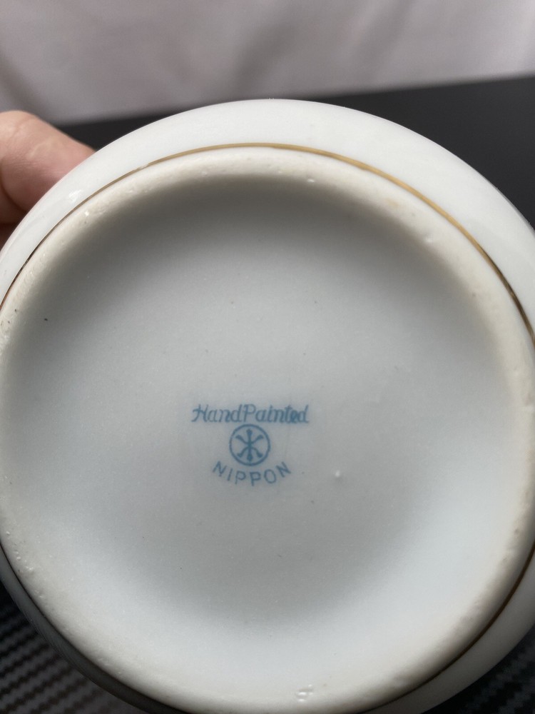 Hand Painted Nippon Morimura Creamer Beading w/ Fine Gilt Work
