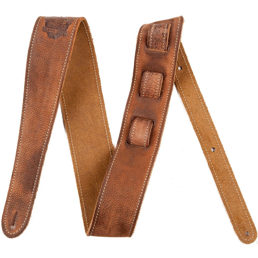 Fender Road Worn Leather Guitar Strap, Brown