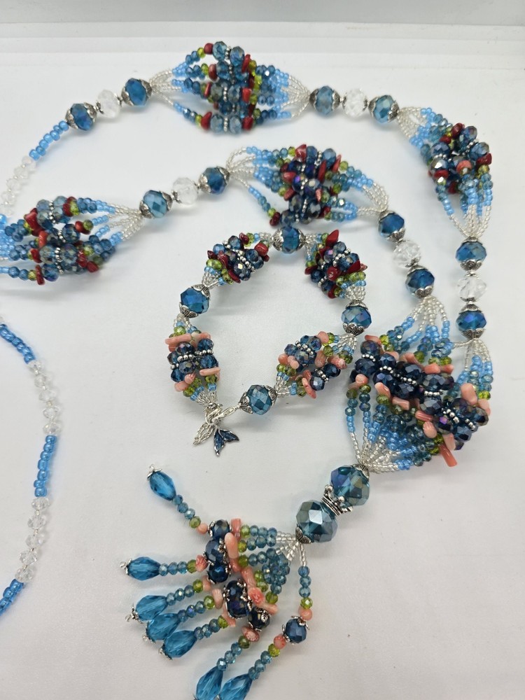 Set de collar e idde orisha YEMAYA Asesu