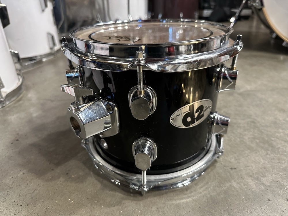 8" ddrum D2 Rack Tom Drum BLACK 7x8 #DA3