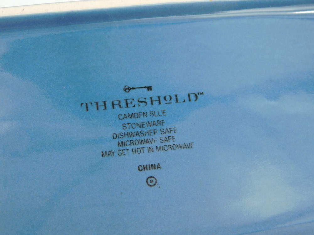 Threshold Stoneware Covered Butter Dish - Camden Blue - Great Shape!