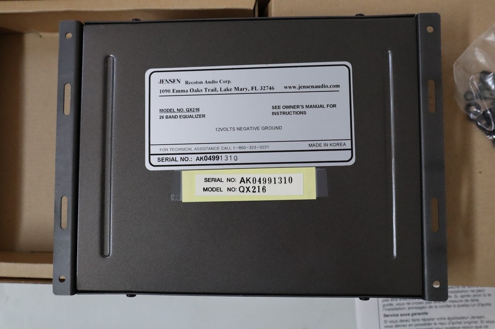 Jensen QX216 Equalizer 26 Band